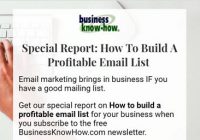 How To Build an Email Marketing List